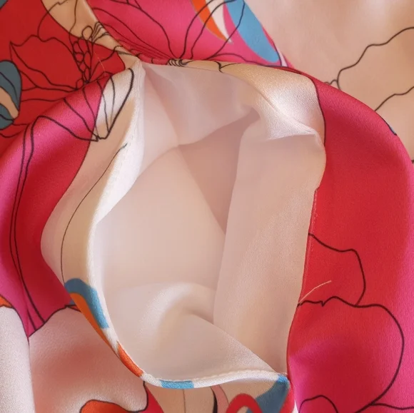 Ciebon Drea Floral Print Bohemian Keyhole Neckline Long Balloon Sleeve Mini - Picture 9 of 12